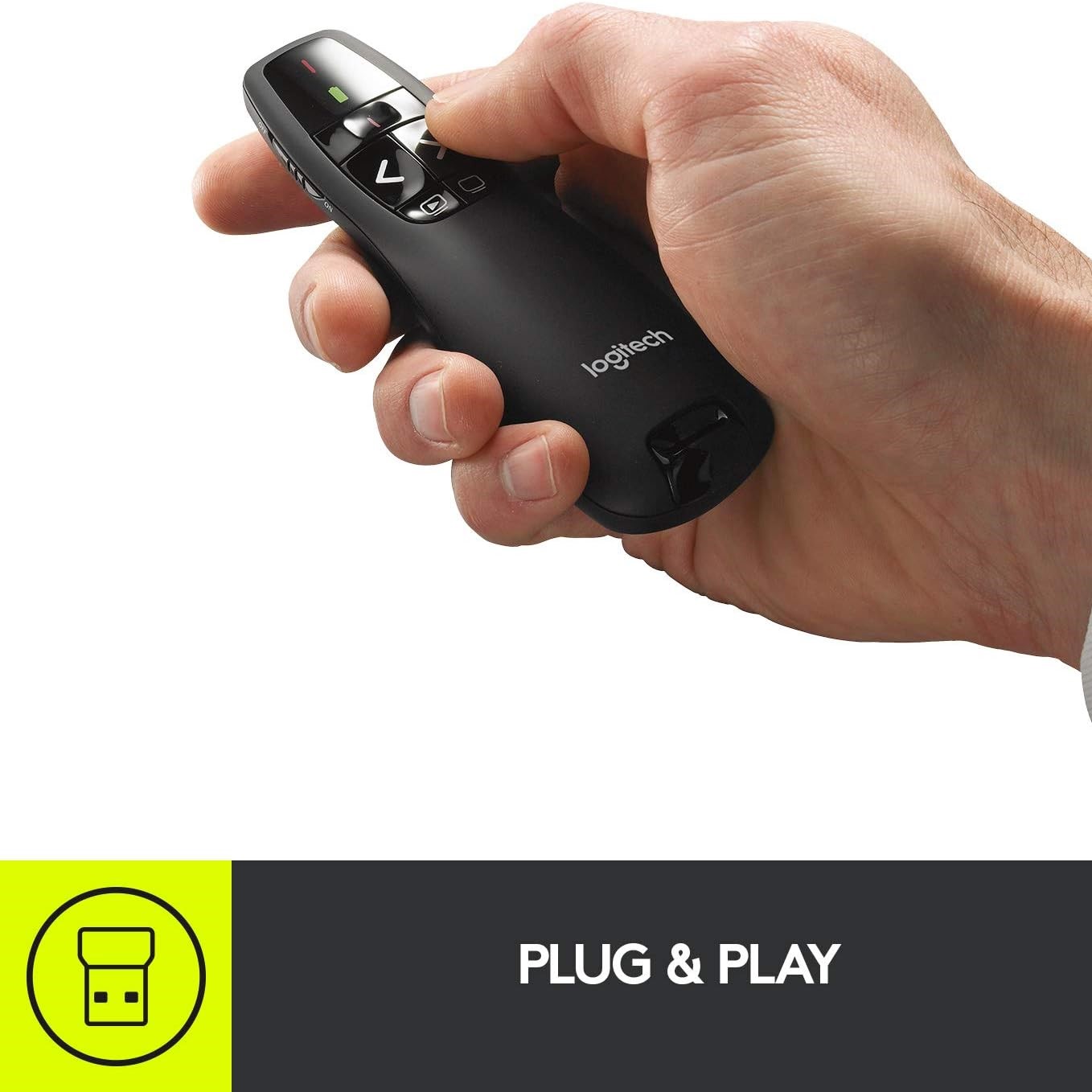 Logitech R400 Laser Wireless Presentation Remote - Image 4