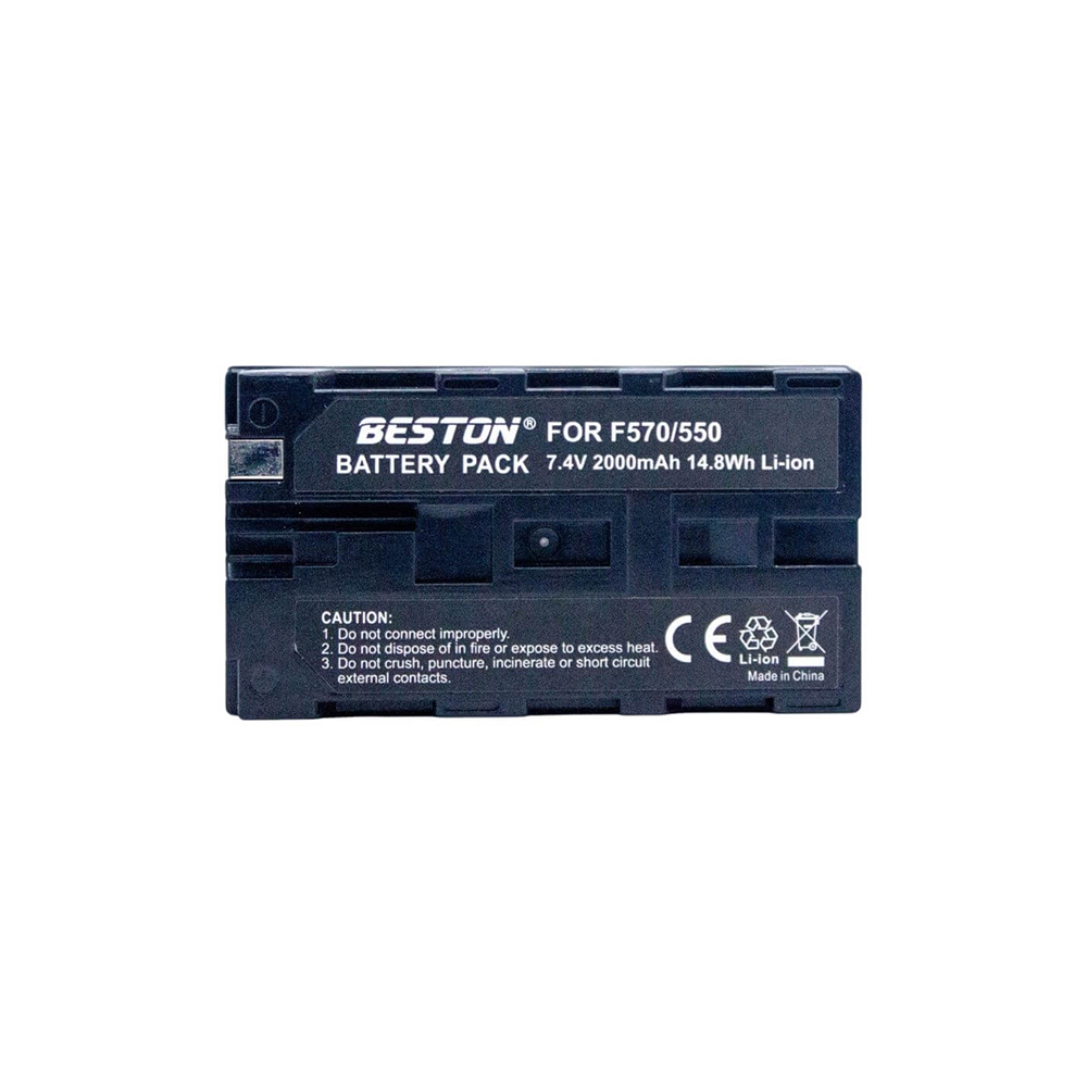 BESTON NP-F550 /NP-F570 Rechargeable Sony Cameras Battery 7.4V – 2000mAh - Image 4