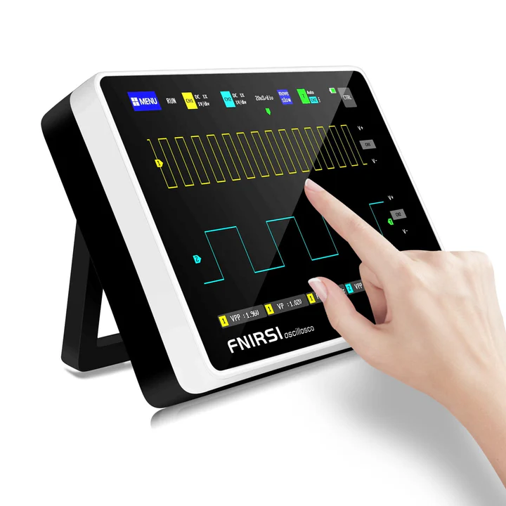 FNIRSI® 1013D Tablet Dual Channel 100MHz 1GS/S Touchable Panel Oscilloscope - Image 2