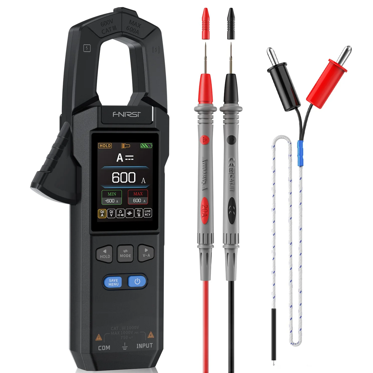 FNIRSI® DMC-100 DC AC Current Voltage Clamp Meter Digital Multimeter - Image 8