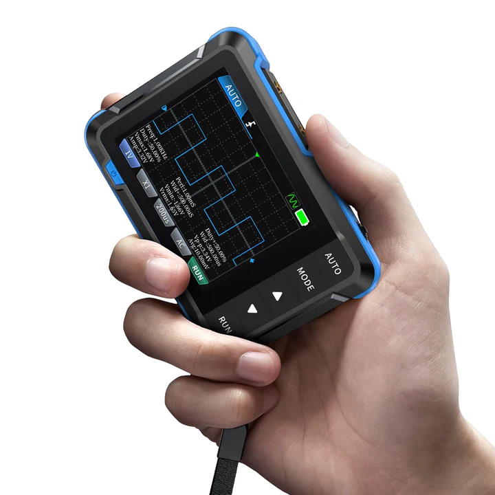 FNIRSI® DSO-153 2-IN-1 Mini 1MHz 5MS/S Digital Oscilloscope Waveform Generator - Image 2