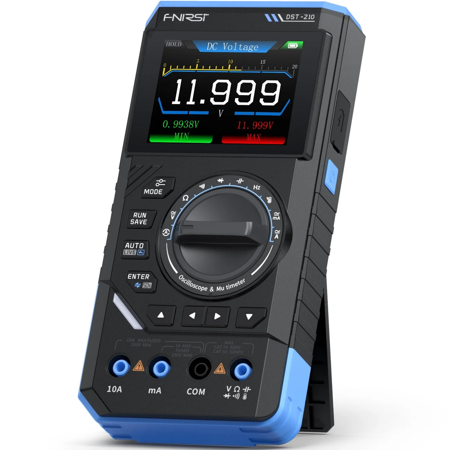 FNIRSI® DST-210 Handheld 3-IN-1 Multimeter Oscilloscope 10MHz & Signal Generator - Image 2