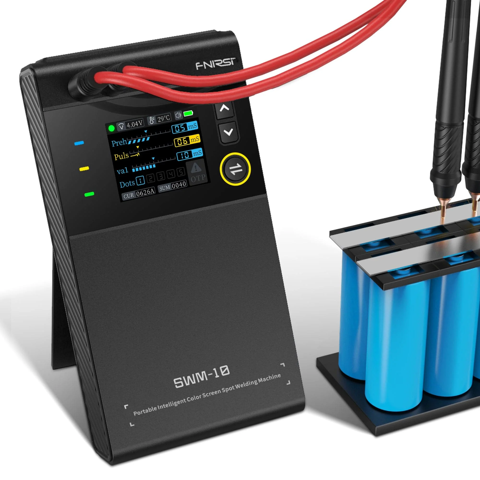 FNIRSI® SWM-10 Portable Intelligent Color Screen Spot Welding Machine - Image 3