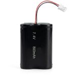 Rechargeable Li-ion Battery Pack 7.4V 2S-1P+BMS 800mAh-14500 with JST Cable