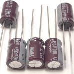 Nichicon Aluminum Electrolytic Capacitor 100uF 35V 8x12.5mm Made in Japan