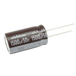 Nichicon Aluminum Electrolytic Capacitor 1500uF 50V 16×31.5mm Made in Japan