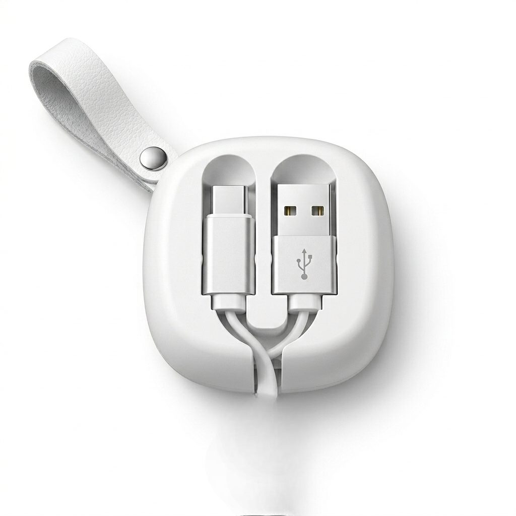 Usmile USB 2.0 to USB TYPE-C Retractable cable - Image 2