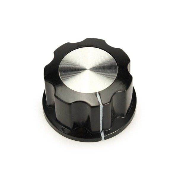 MF-A02 / MF-A03 / MF-A04 Black Potentiometer Knob for 6mm Shaft with Screw Lock