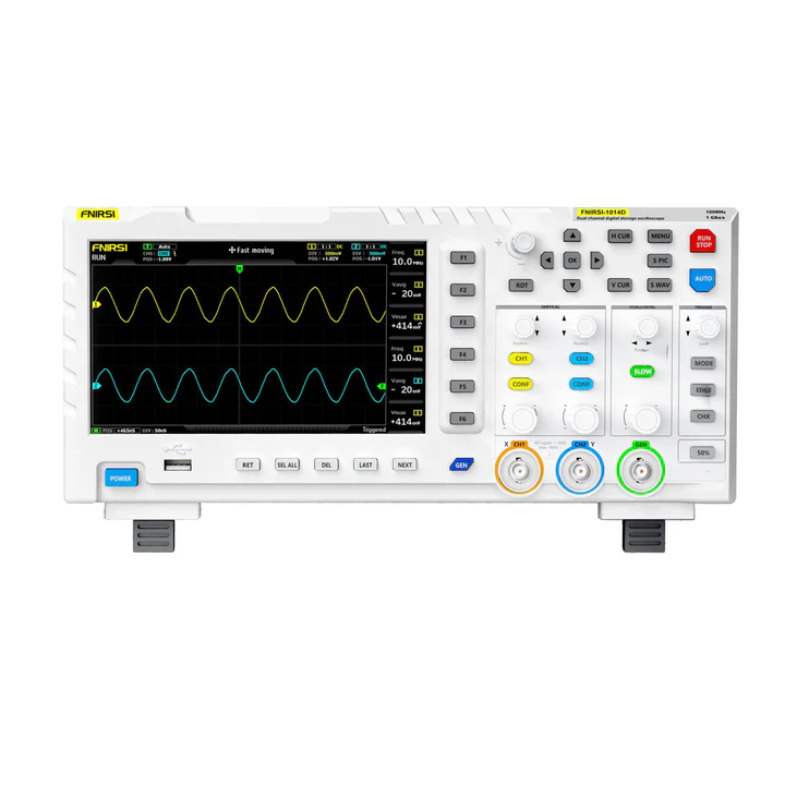 FNIRSI® 1014D 2-IN-1 Dual Channel 100MHz 1GS/S Digital Oscilloscope Signal Generator - Image 3