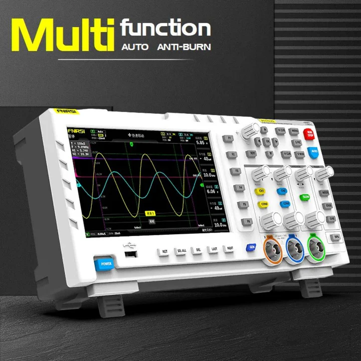 FNIRSI® 1014D 2-IN-1 Dual Channel 100MHz 1GS/S Digital Oscilloscope Signal Generator - Image 7