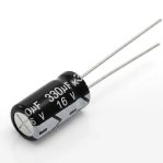 SHL Aluminum Electrolytic Capacitor 330uF 16V 8x12.5mm