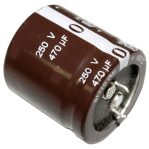 SAMWHA Aluminum Electrolytic Capacitor 470uF 250V Snap-In 25.5x30mm - Made in Korea