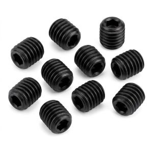 M4 Grub Screw Black 4mm Set 10pcs