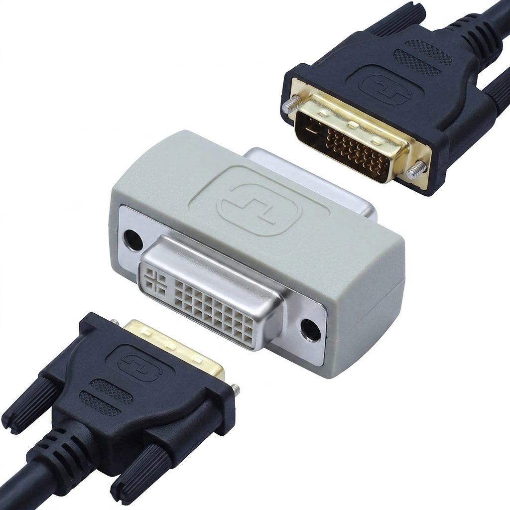 DVI Coupler 24+4 Female to Female Adapter - Image 3