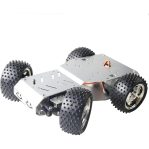 SmaringWing 4WD Steering Robot Car Chassis Kit with Encoder DC Motor & MG996R Servo