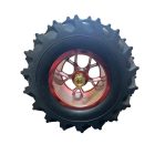 Off Road Robot Wheel 130x59mm Red + Metal Coupler 4mm