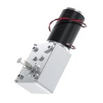5840-31ZY High Torque Worm DC Gear Motor 12V 60RPM D-Shaft 8mm with Bracket