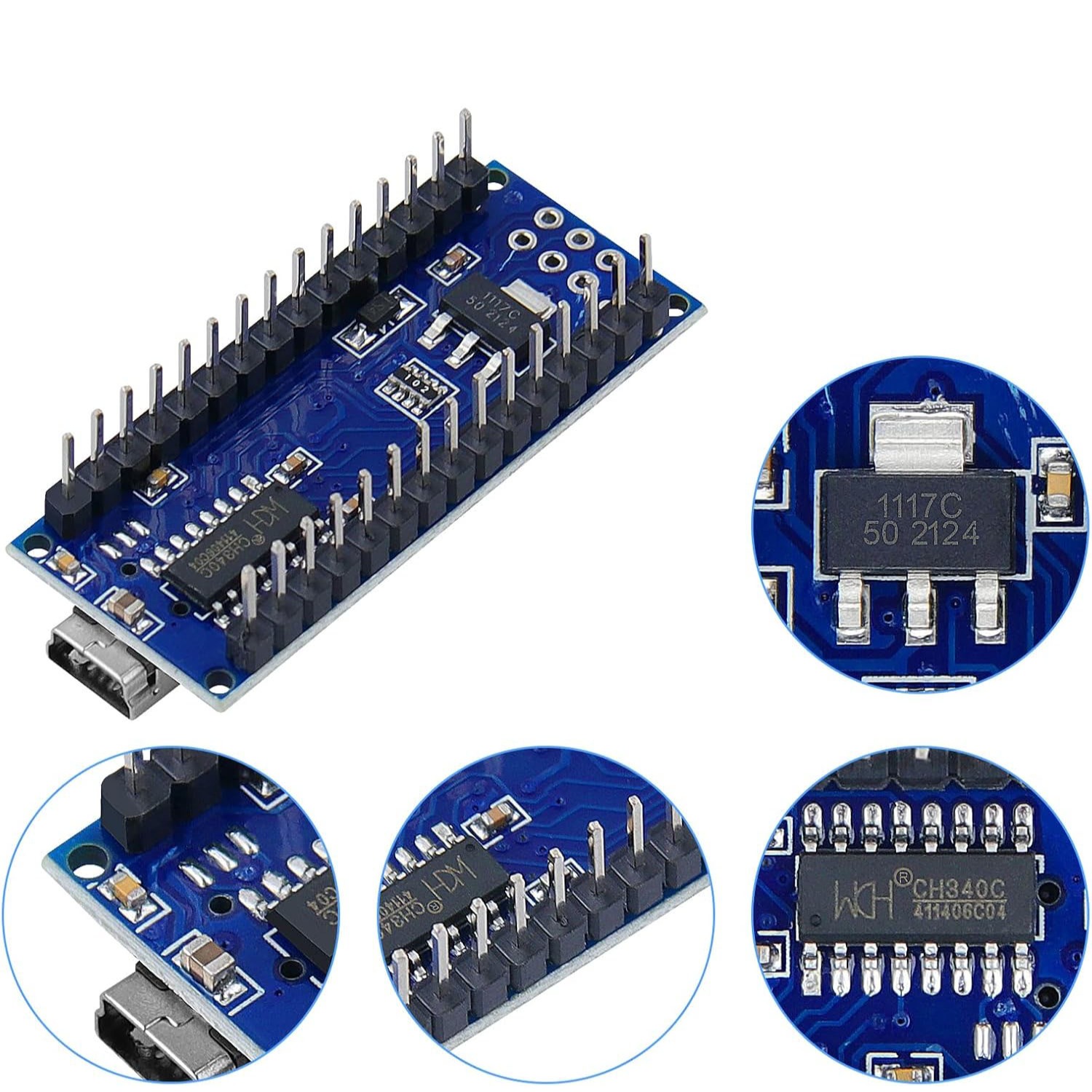 Arduino Nano Atmega328PU-PH with CH340G Uploader - Mini USB - Image 3