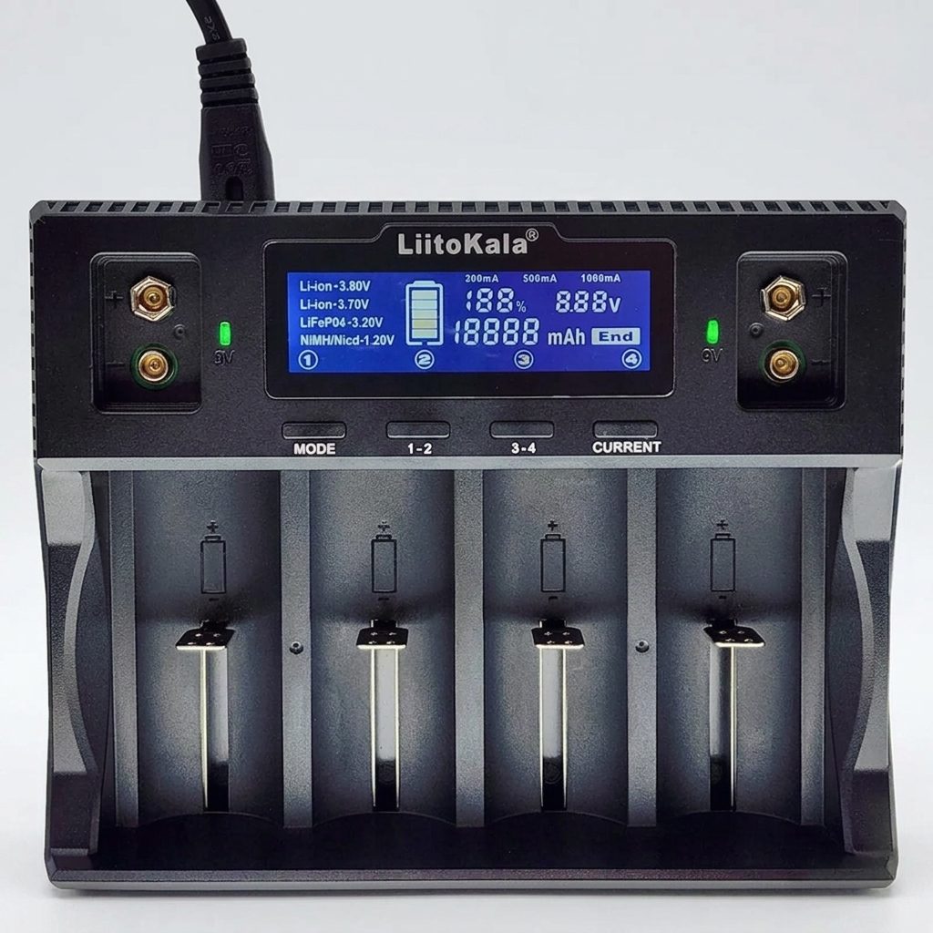 LiitoKala Lii-D4XL Smart LCD Fast Battery Charger 4-Slot - Image 6