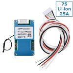 Lithium-ion Battery Charger Protection Module (BMS) 7S 25A 60V with Aluminum Heat Sink & Temperature Protection
