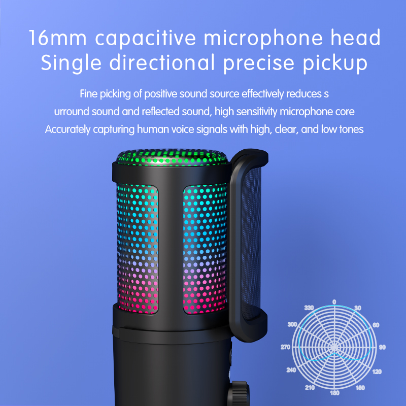 SU9 USB RGB Condenser Microphone Kit with Boom Arm - Image 6