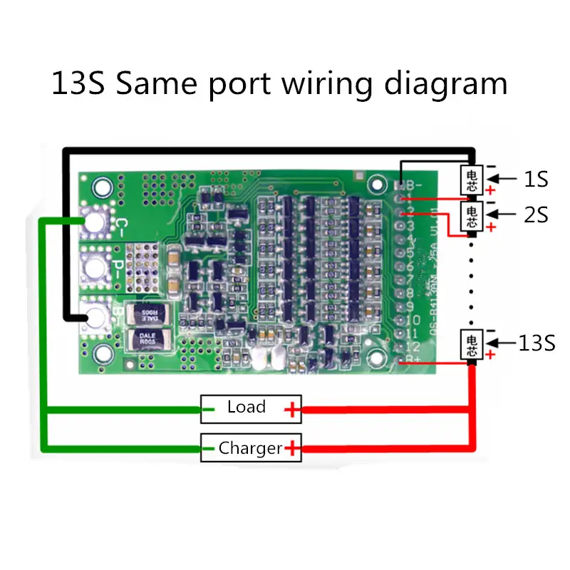 LifePo4 Battery Charger Protection Module (BMS) 13S 25A - Image 8