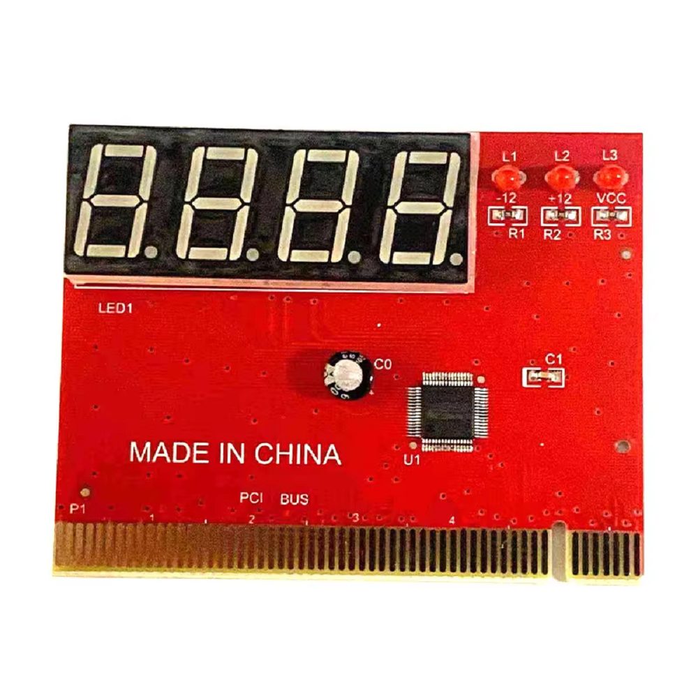 PCI Motherboard Fault Test Card 2-Bit (Red Board) - Image 2