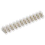 Terminal Block Strip U-Type White 380V/30A 12 Position 2 Row 14mm Pitch