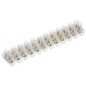 Strip U-Type White 380V/30A 12 Position 2 Row 14mm Pitch