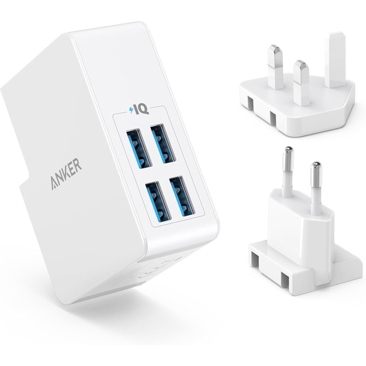 Anker A2042 Power Port Lite 4 Port USB Charger with Interchangeable UK&EU Travel Adapter 27W 2.4A - Image 3