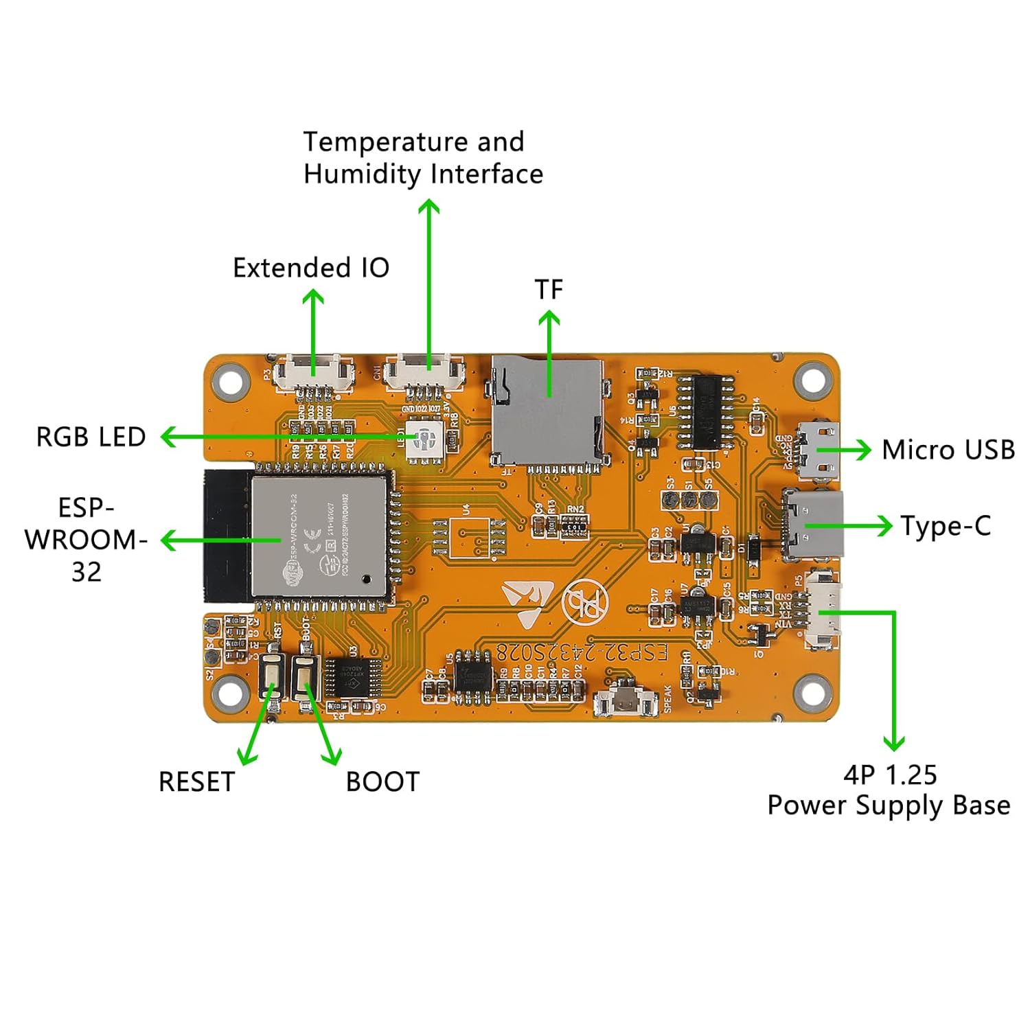 ESP32 Module With 2.8" TFT Touch Screen Display WiFi + Bluetooth - Image 3