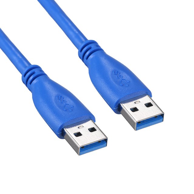 USB 3.0 Cable Type-A Male to Type-A Male 30cm Blue - Image 5
