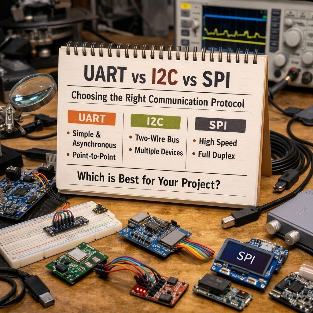 I2C vs SPI vs UART
