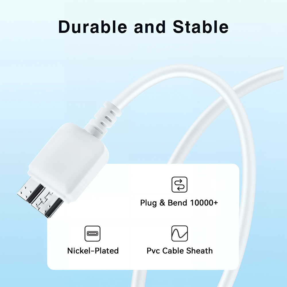 Micro USB 3.0 Male to USB 3.0 Type A Male Cable 50cm - Image 2