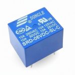 SONGLE SRD-06VDC-SL-C Relay SPDT (1 Form C) 6VDC Coil 10A Through Hole 5 Pin