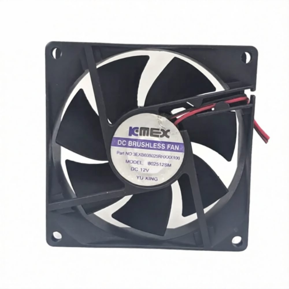 KMEX M802512BM DC Fan 12V 0.14A 80x80x25mm (USED LIKE NEW)