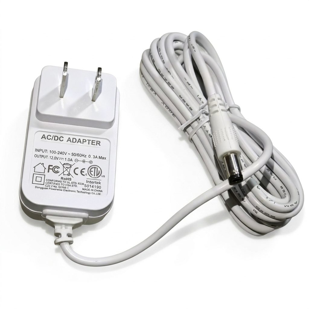 F012WB-120100u AC Adapter 12V 1A 5.5x2.5mm Jack 3m Cable - Image 2