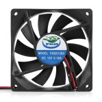 F802512SH DC FAN 12V 0.18A 80X80X25mm (USED LIKE NEW)