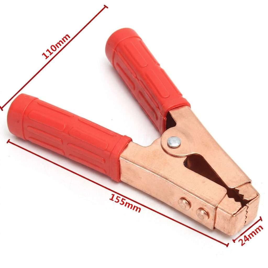 Heavy-Duty Insulated Battery Alligator Clamp 300A 2PCS - Image 3