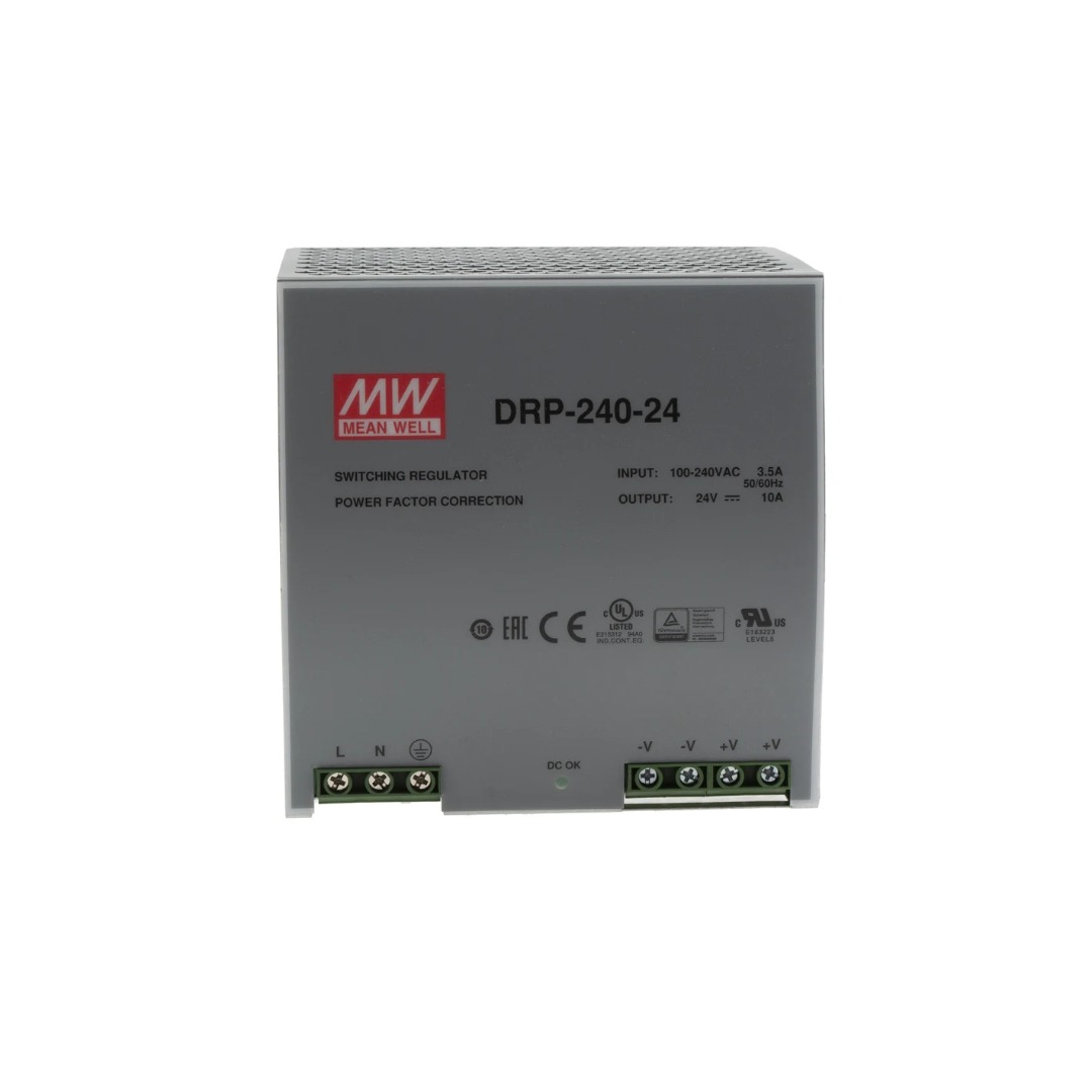 DRP-240-24 AC/DC DIN Rail Power Supply 24V, 10A, 240W - Image 3