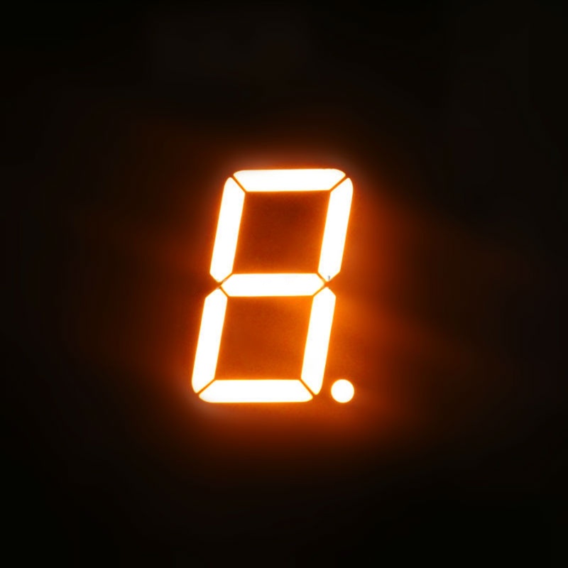 Single Digit 7-Segment Tri-Color LED Display 2.3 inch Common Anode - Image 2