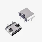 USB Type-C Female PCB Connector Right Angle TH 2P 20V