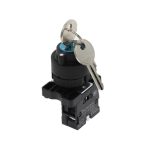 XB2-EG21 Key Selector Switch 22mm 2 Positions 1 Normally Open Contact