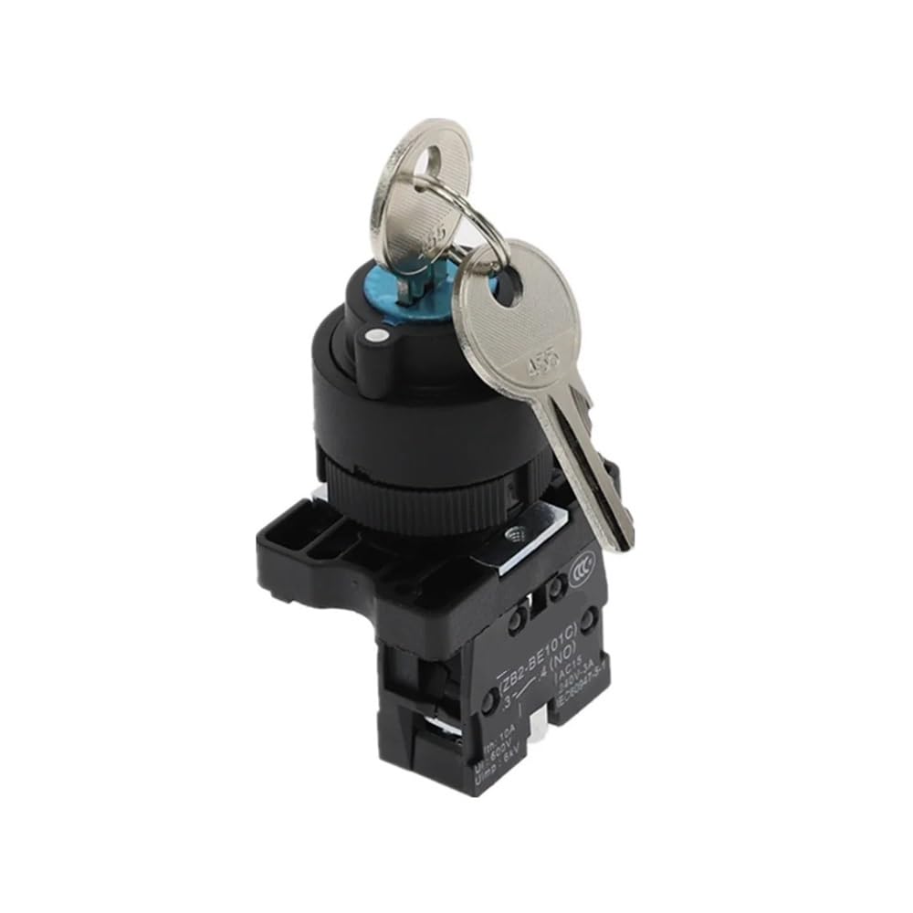 XB2-EG21 Key Selector Switch 22mm 2 Positions 1 Normally Open Contact