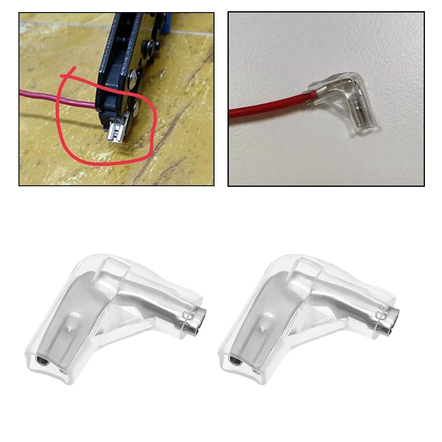 Flag-shaped Elbow 2.8mm Terminal Wire with Silicon Cover - Image 4
