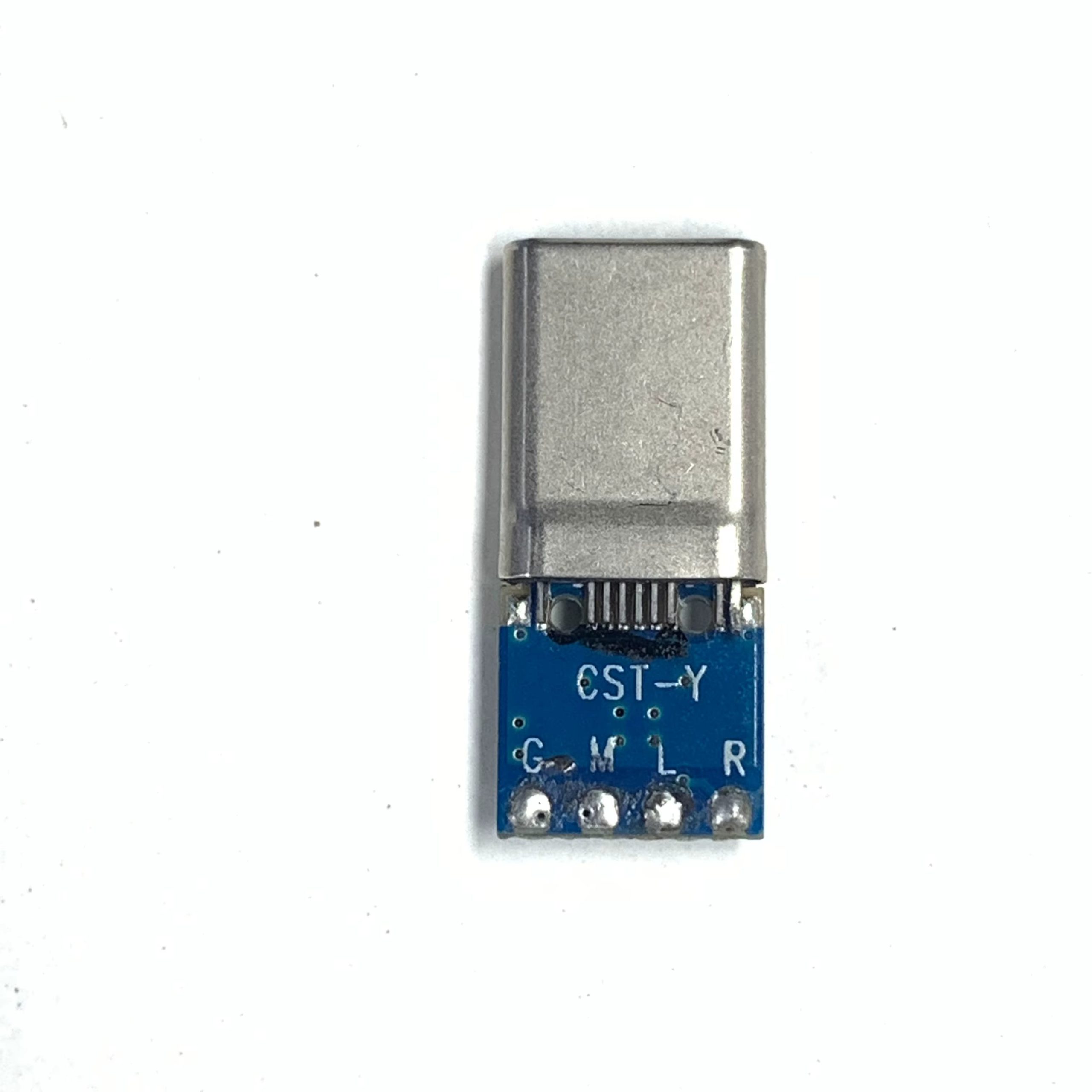 USB Type-C Male Socket to Digital Audio Decoder 3.5mm Adapter 4 Pin