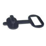 JQ-007 USB Type-C DIY Connector Waterproof Silicon Cap (Black)