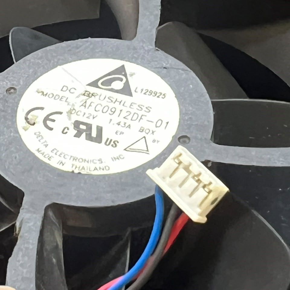 Delta AFC0912DF Control Air Fan 12V 1.43A 92x92x32mm (USED LIKE NEW) - Image 3