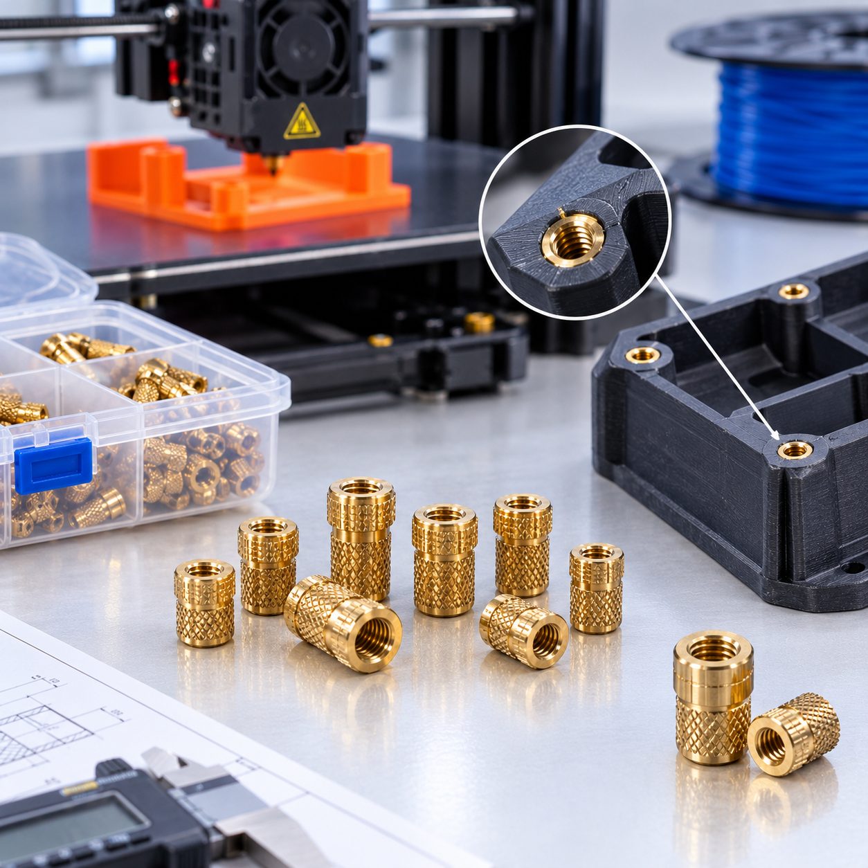 Brass Hot Melt Plastic Insert