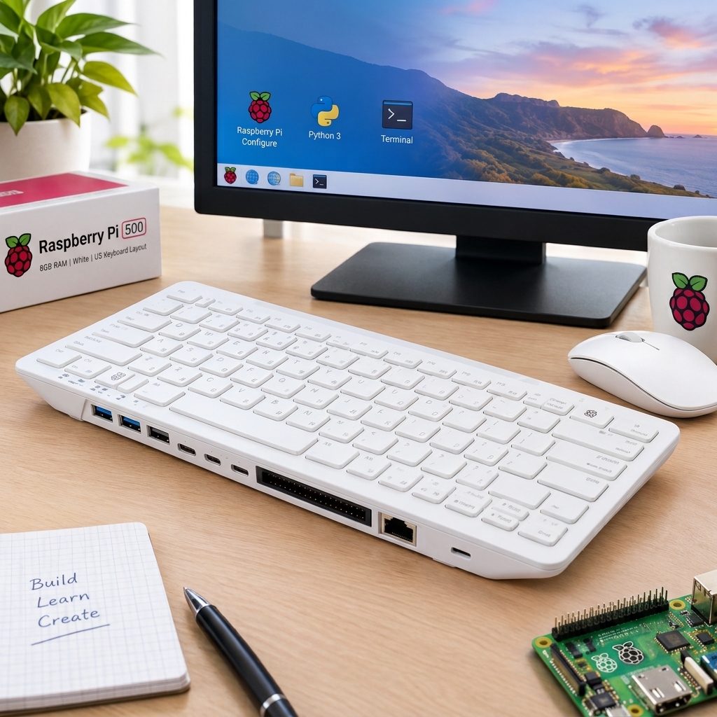 Raspberry Pi 500 8GB White